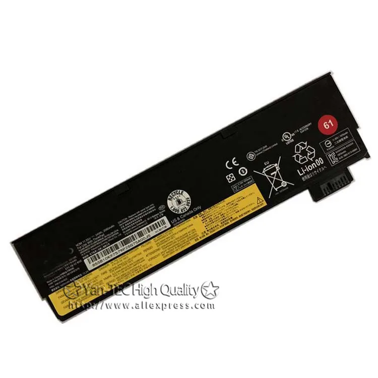 11,55 V 24Wh/2080mAh аккумулятор для lenovo/ThinkPad T470 T570 P51S 01AV427 01AV423 SB10K97580
