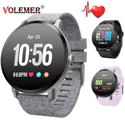 Volemer V11 Смарт часы закаленное стекло активности Фитнес трекер монитор сердечного ритма поля Для мужчин Для женщин Smartwatch PK Q18 GT08