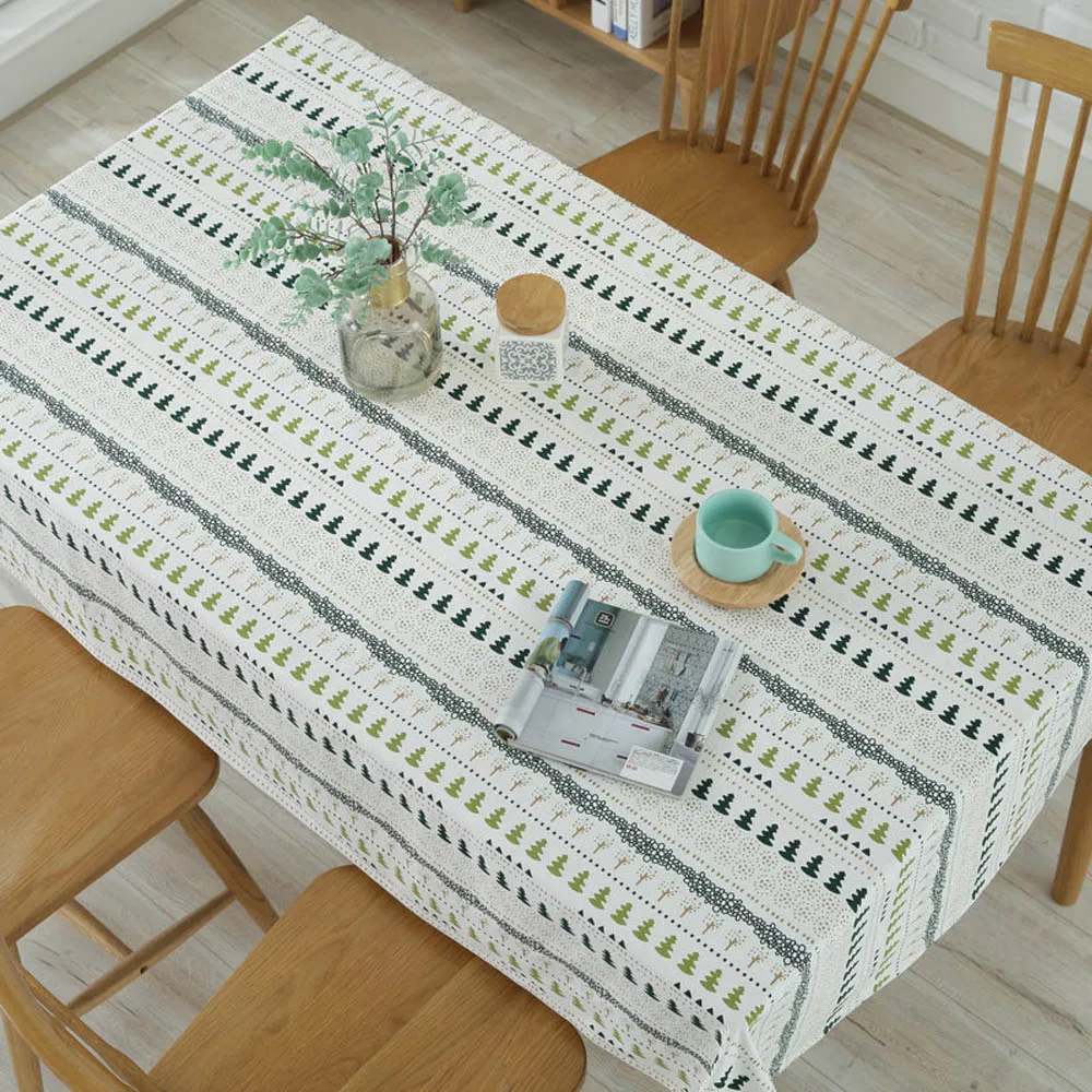 Canvas Tablecloth Forest Style For Picnic Party Wedding Decoration