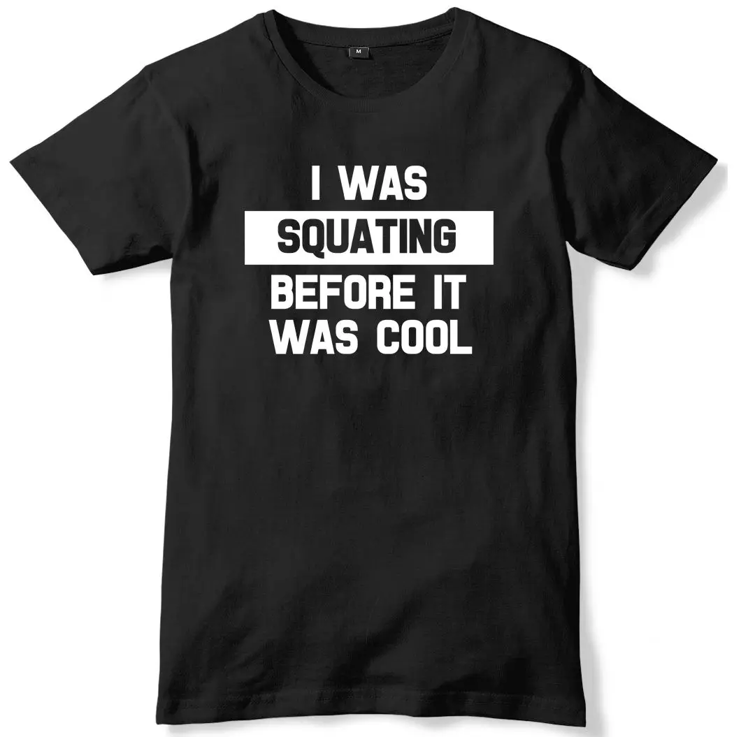 Женские топы I Was Squating Before It Cool смешная футболка подарки дропшиппинг|Футболки| |