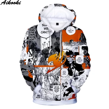 

Aikooki Men Women Hoodies Anime Fairy Tail 3D Sweatshrit Hip Hop Tops Print Fairy Tail Hoodies Men Sweatshirt Pullovers Clothing
