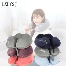 U-образная подушка для шеи для путешествий, подходит для самолета, подушка для шеи, подушка для шеи, аксессуары для путешествий, унисекс, офисная, для обеда, подушка для шеи