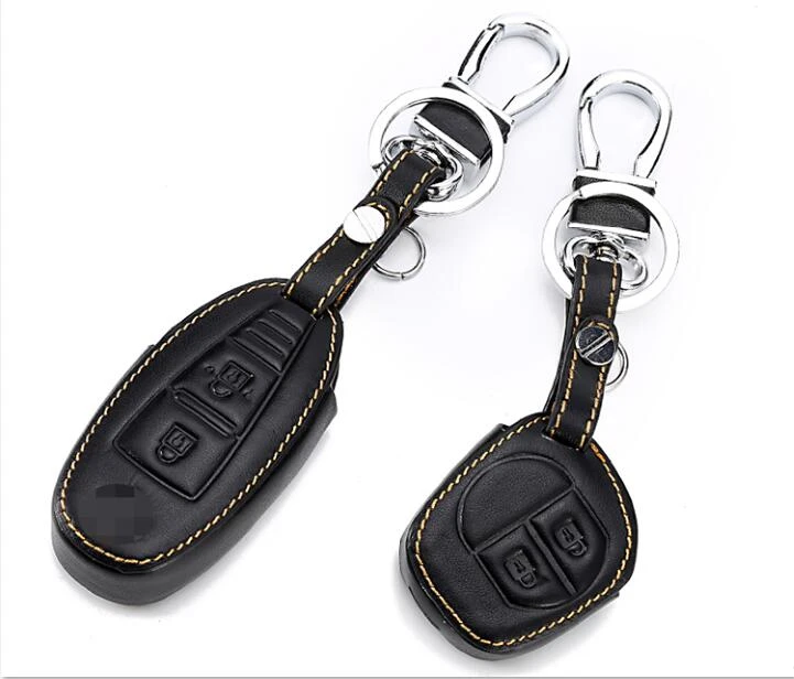 Monedero de cuero para coche para Suzuki Vitara Ignis Liana Samurai Swift Sx4|Carcasa de llave para coche| -
