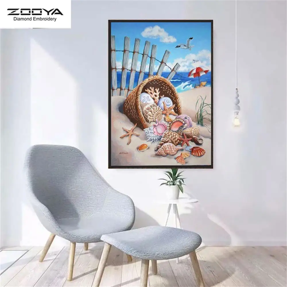 Zooya diy Алмазная вышивка для детей полный набор пейзаж мозаичные картинки из