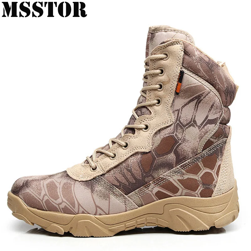 

MSSTOR 2018 Men Hiking Shoes Brand Hunting Trekking Tactical Boots Mountaineering Sport Shoes For Men Camping Men's Sneakers