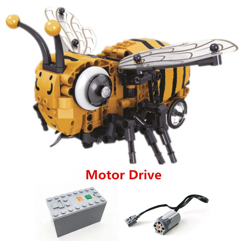 

2019 NEW Technic Moc Electric Remote Function Control bee Box Building Blocks Sets Bricks Power Model Kids Toys