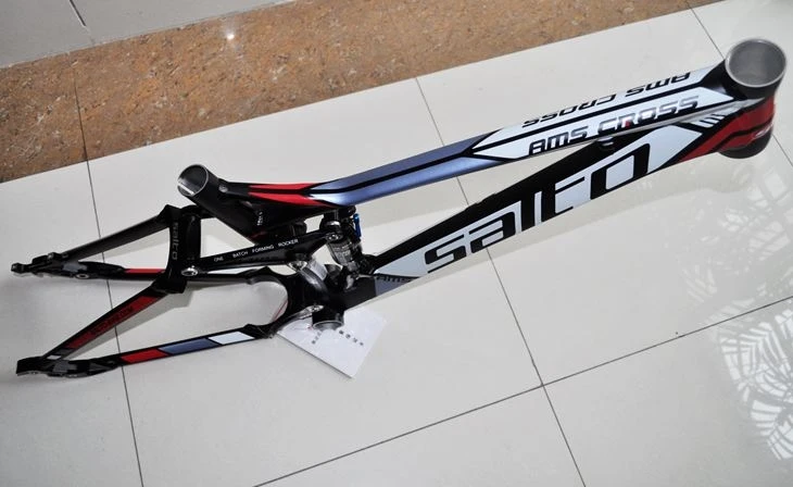 Flash Deal SALTO Mountain Bike Shock Absorber Bicycle Aluminum Alloy Track Frame Full Suspension MTB Frame Soft Tail Downwill Bike parts 6