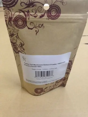

Details about Raw Turkey Tail Mushroom Extract Powder 100 Grams,  50% active polysaccharides