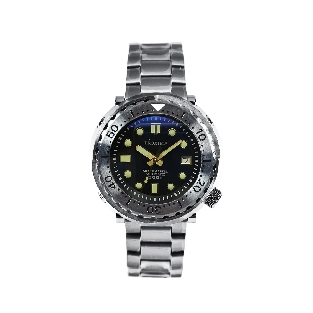 

SBBN017 Gold dail Tuna Diver Automatic Wristwatch MarineMaster Man SS insert