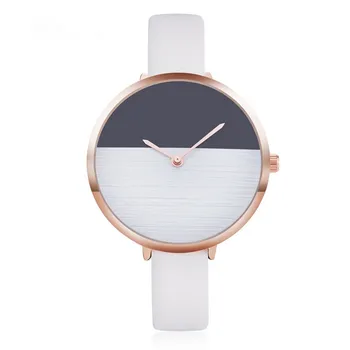 

2019 Simple Fashion Unique Design Art Style Watch Quartz Women Leather Horloges Vrouwen Gift Drop Shipping Reloj Mujer