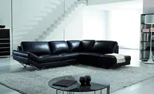 Sofá seccional moderno del estilo superior genuino cuero muebles de la sala 8287