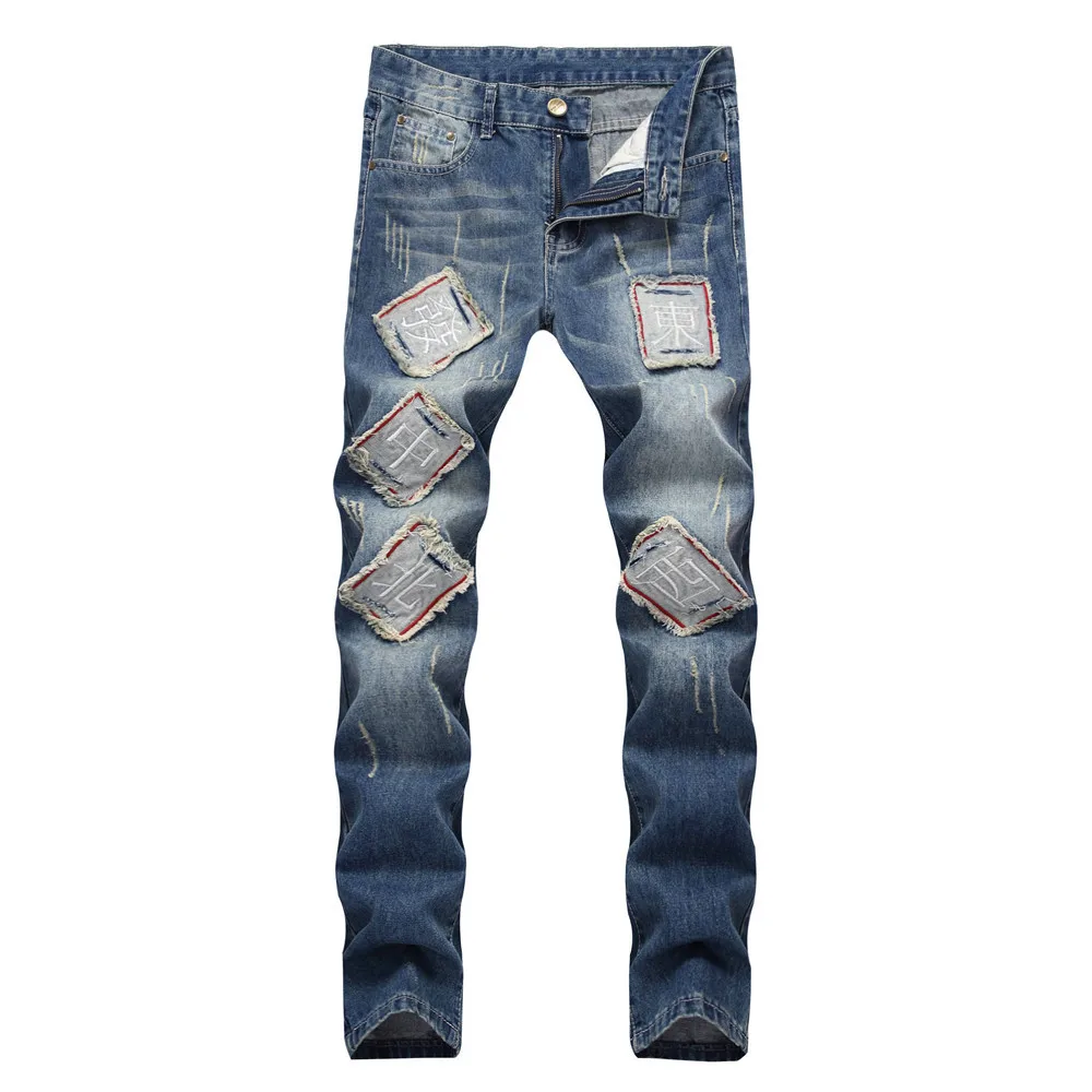 Высокое качество, мужские джинсы, рваные джинсы, Homme Masculino, модный дизайн, мужские джинсы, узкие джинсы для мужчин, штаны
