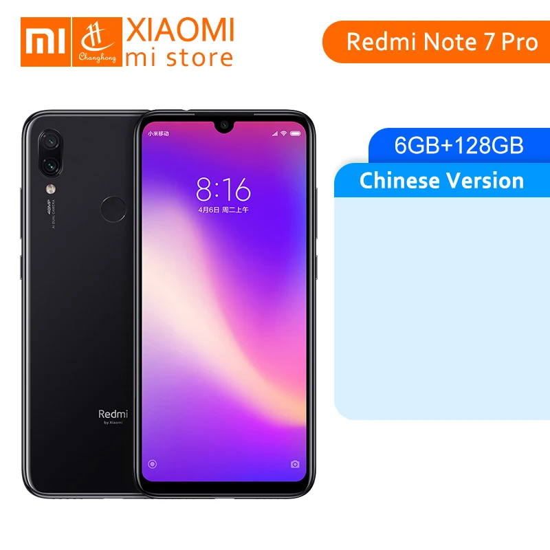 Xiaomi Redmi Note 7 Pro 6GB RAM 128GB ROM Mobile Phone Snapdragon 675 ...
