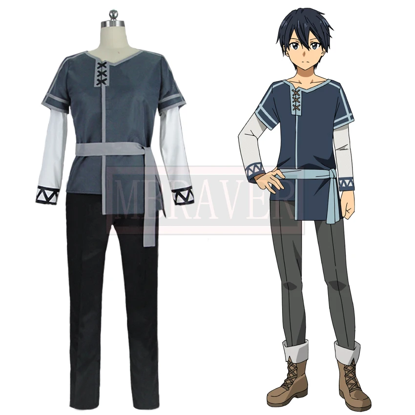 Sword Art Online Alicization Kirigaya Kazuto Kirito Cosplay Costume Custom Made Any Size Sword Art Online Alicization Kirigaya Kazuto Kirito Cosplay Costume Custom Made Any Size