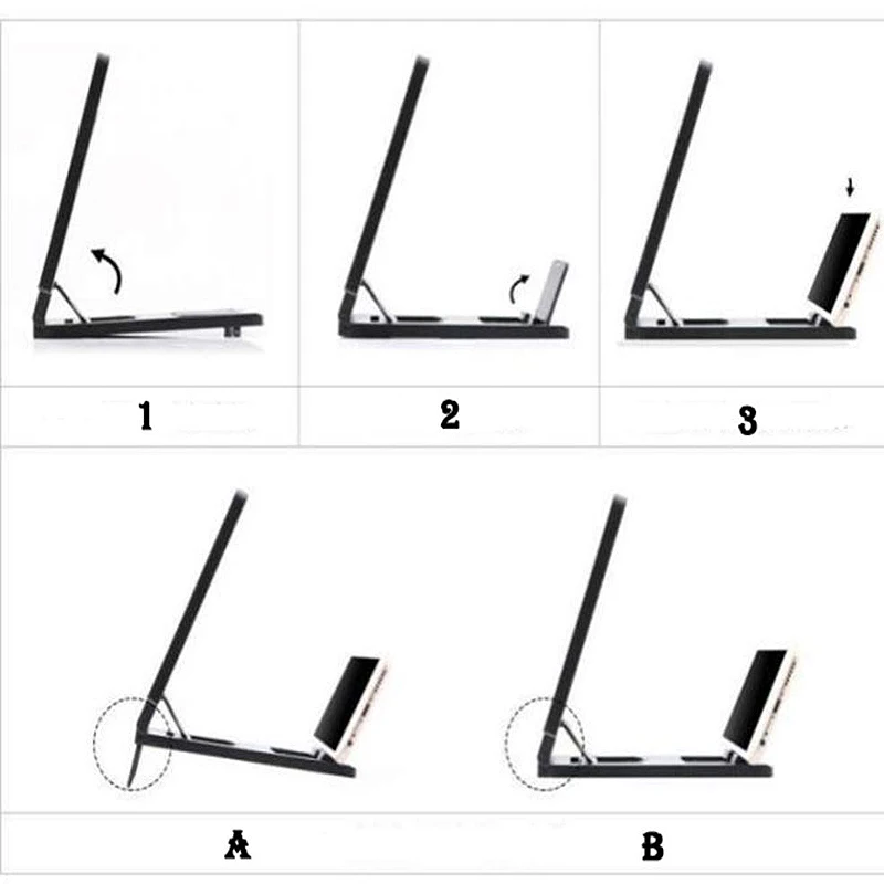 Экран мобильного телефона, 3D усилитель, увеличительная лупа, усиленный экран телефона, 8 дюймов, универсальный, для всех телефонов, складная подставка-расширитель