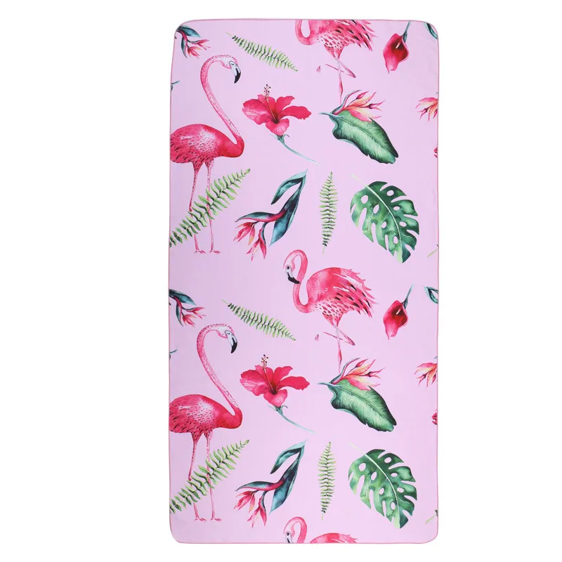 

Flamingo Ultra-light Outdoor Bath Towel Microfiber Fitness Swimming Quick-drying Women Men Yoga Sport Beach Towel Portable