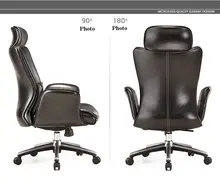 boss office chair black brown color genuine leather free shipping