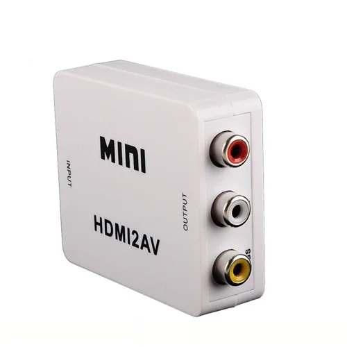 HDMI2AV Mini HDMI для AV конвертер HDMI видео аудио конвертера адаптер к AV CVBS RCA NTSC PAL Выход