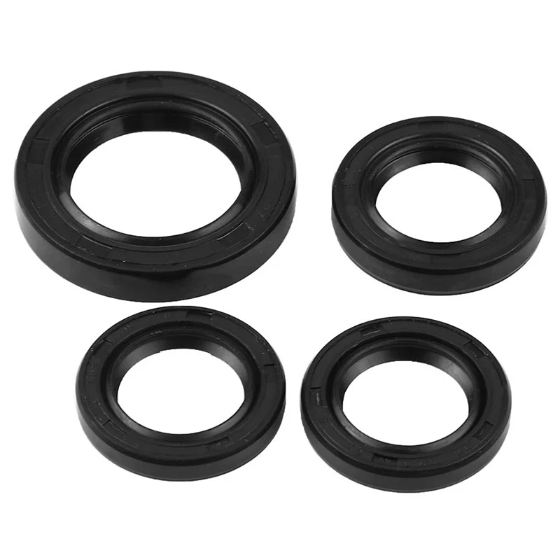 

Oil Seal, 4 Pcs Engine Crankshaft Gear Crankcase Oil Seal For Gy6 125Cc 150Cc 152Qmi 157Qmj