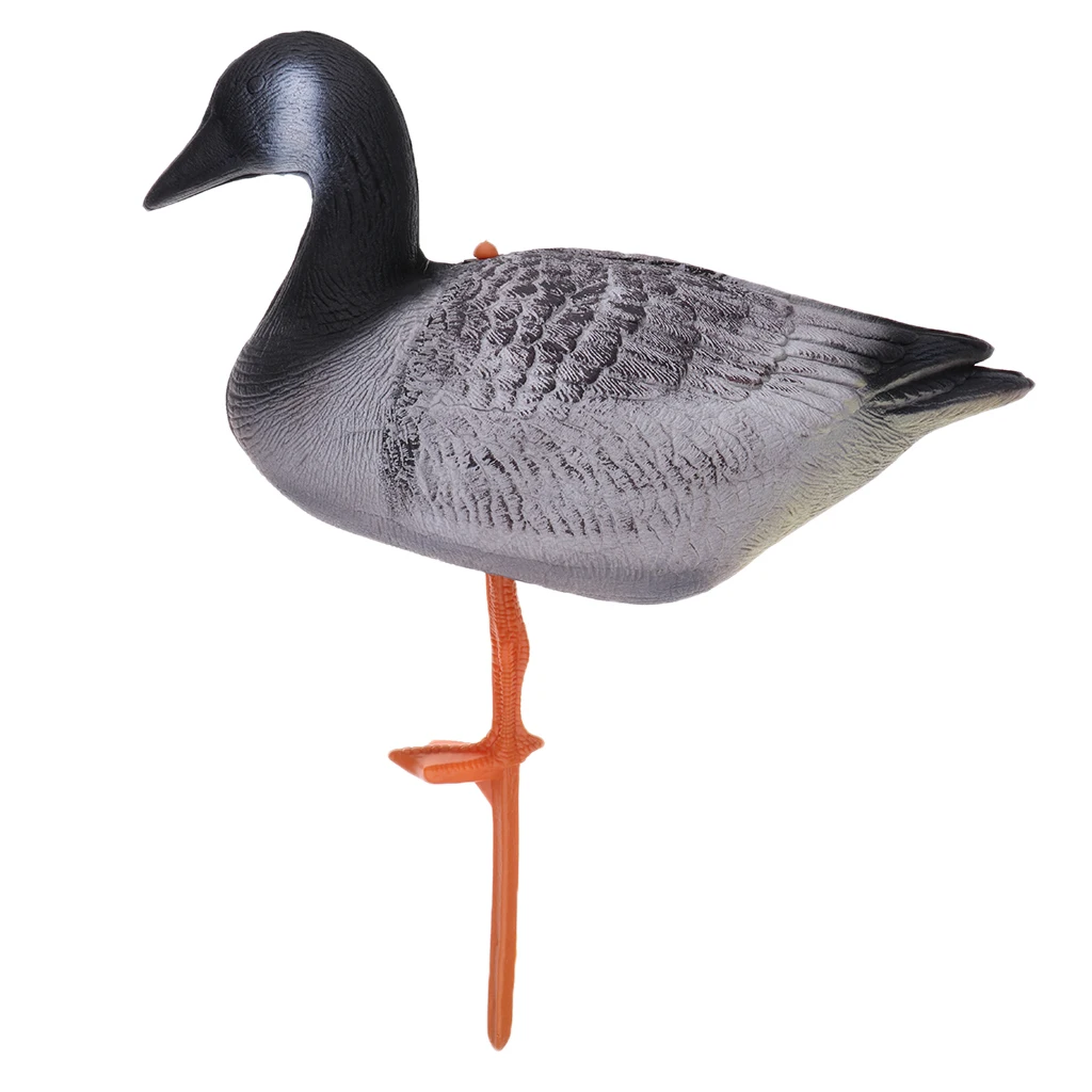 Durable Lifelike EVA Simulation Bait Goose Hunting Decoy Lawn Ornaments Eating Goose for Camping Hunting Tactical Accessories