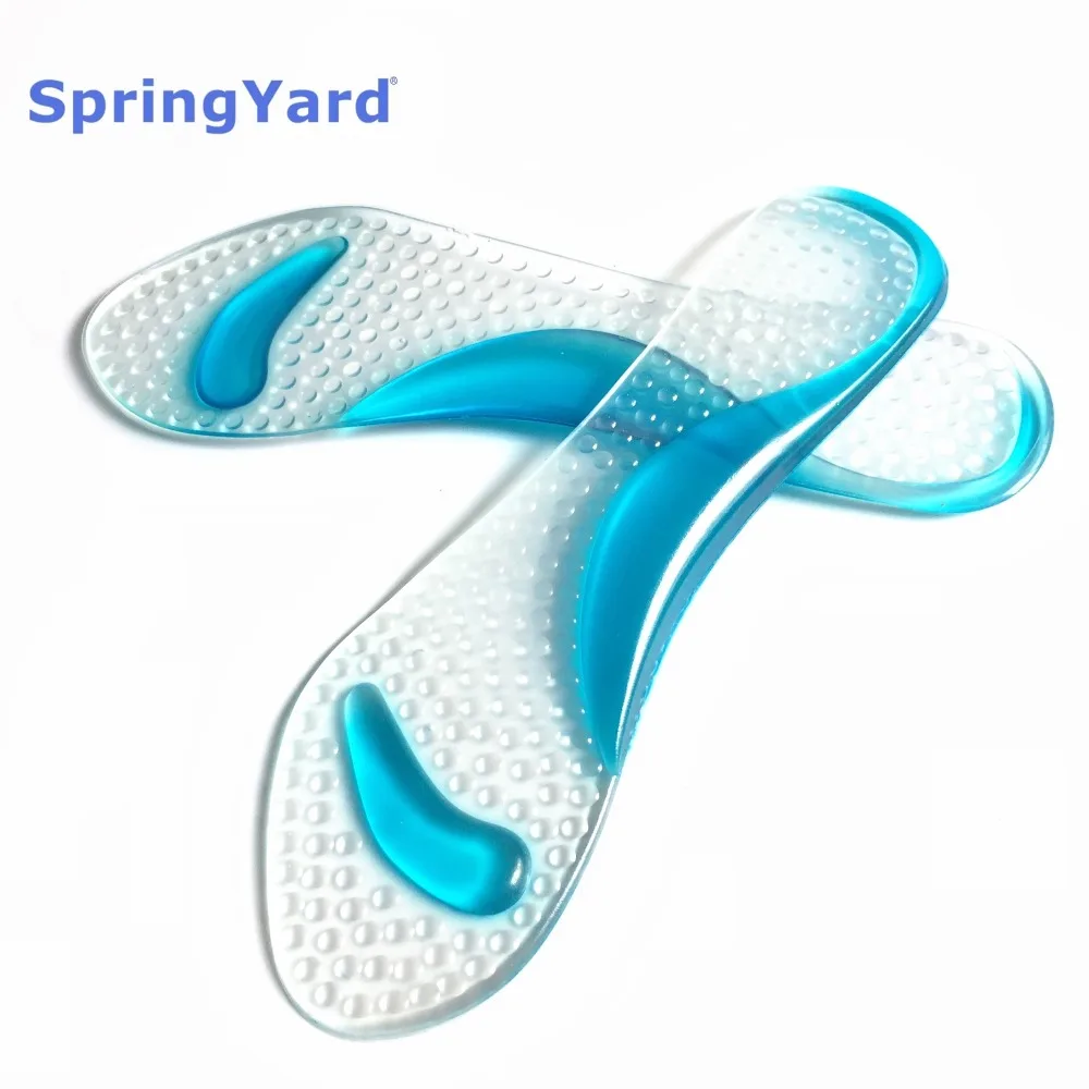 

SpringYard Gel 3/4 length Arch Support Anti-slip Metatarsal Cushion Orthopedic Insoles for Shoes Woman High Heels Sandals
