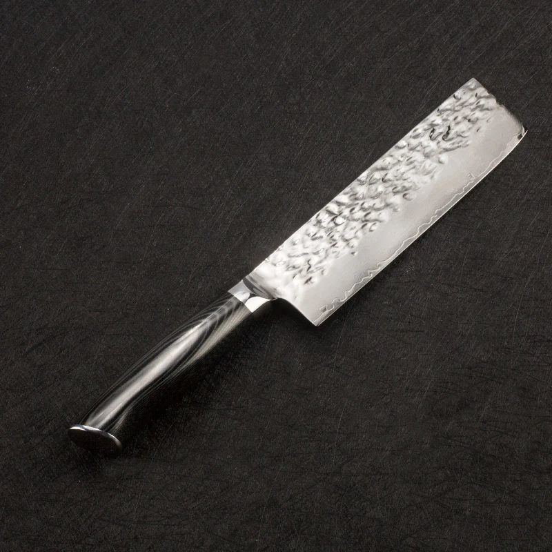 Damascus Knives 7inch Nakiri Vegetable Knife Japanese Kitchen Knife Damascus VG10 Stainless Steel Santoku Cleaver Cooking Tool