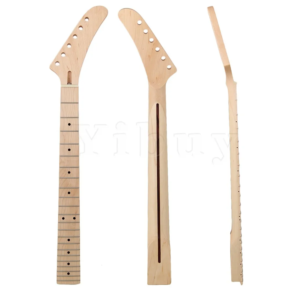 

Yibuy Right Handed 22 Fret 6 String Fingerboard Maple Neck for Electric Guitar