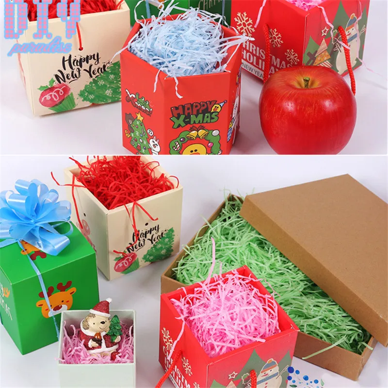 

1000g/bag Colorful Craft Shredded Crinkle Paper Raffia Candy Box/Gift Box Filling Material Tissue Paper Filler Party Decoration
