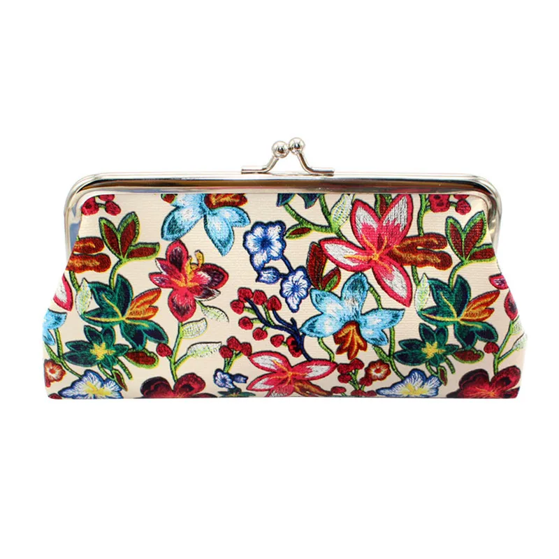 Сумки для женщин женские s печать цветок кошелек держатель карты портмоне клатч сумочка Винтажная Мода Высокое качество кошелек# A