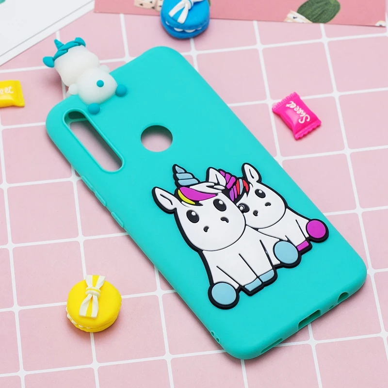 3D Cartoon Unicorn Case For Huawei P Smart Z Silicone Cute Toys Soft Bumper Phone Cases Y9 Prime 2019 Cover |