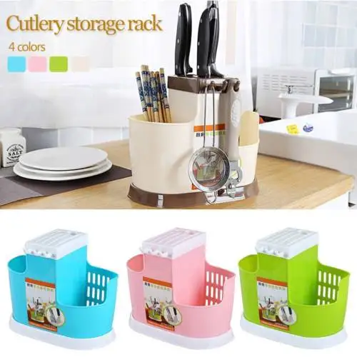 

Tableware Washing Drying Cutlery Rack Draining Holder Storage Kitchen Organizer