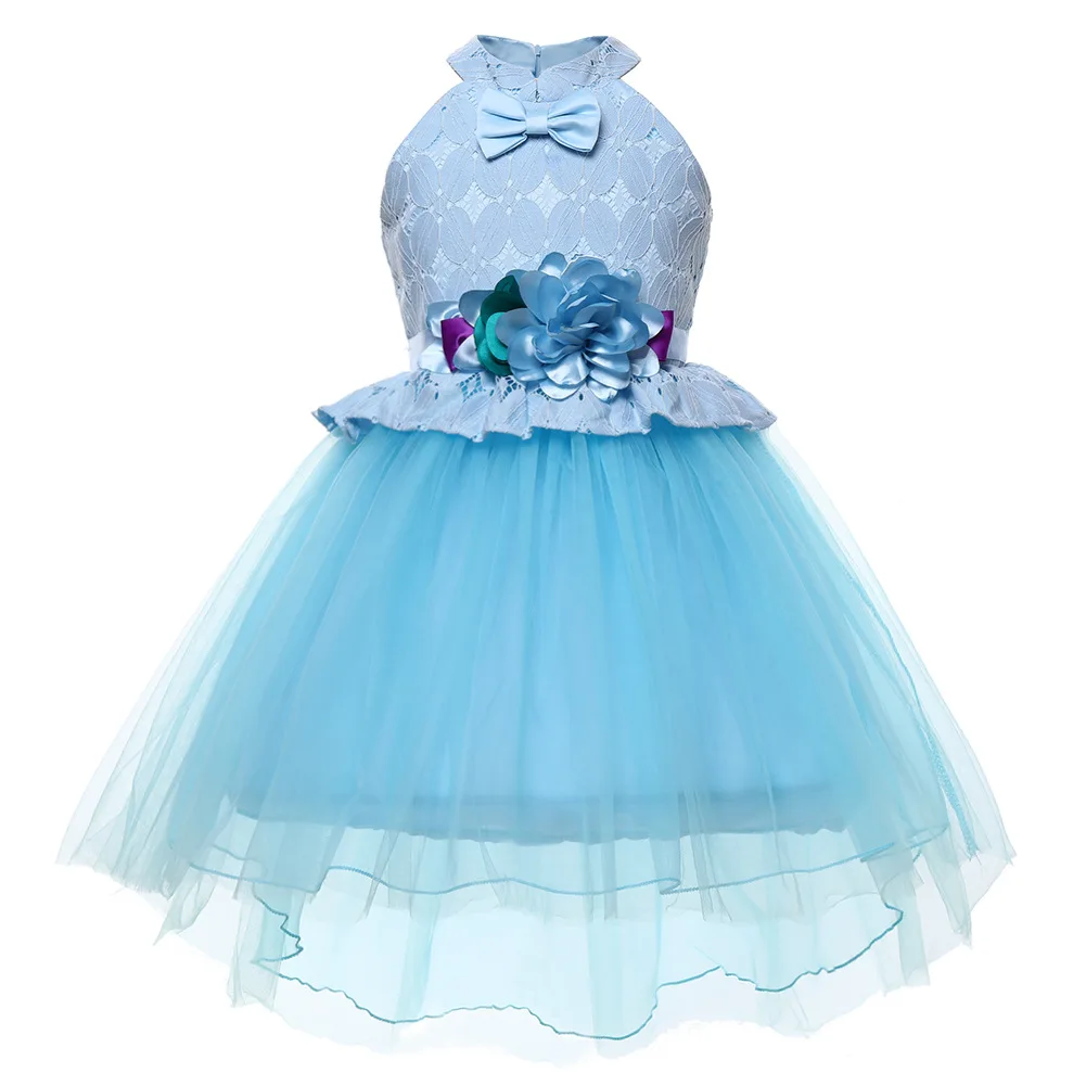 

Tuxedo Dress Girls Lace Flowerl Dress Elegant Princess Dress Kids Dresses for Girls Costume Children Party Dress Wedding Gown
