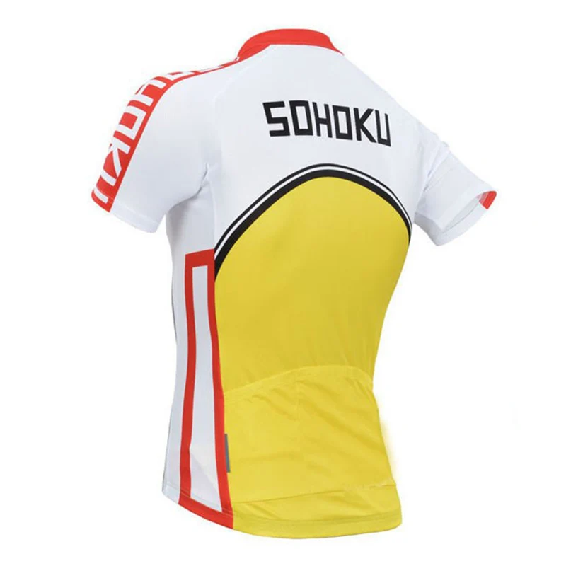 Yowamushi/мужские велосипедные Джерси Sohoku, летняя одежда для горного велосипеда, одежда для горного велосипеда, одежда для велоспорта, спортивная одежда, униформа