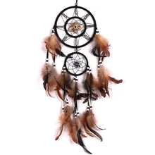 Горячая Ловец снов с перьями Настенный декор орнамент из бисера C45