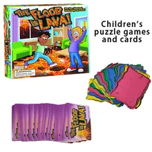 Интерактивная забавная Настольная игра "Пол лавы" для детей и взрослых, цветной Поролоновый коврик, карточная игра, детские развивающие игрушки