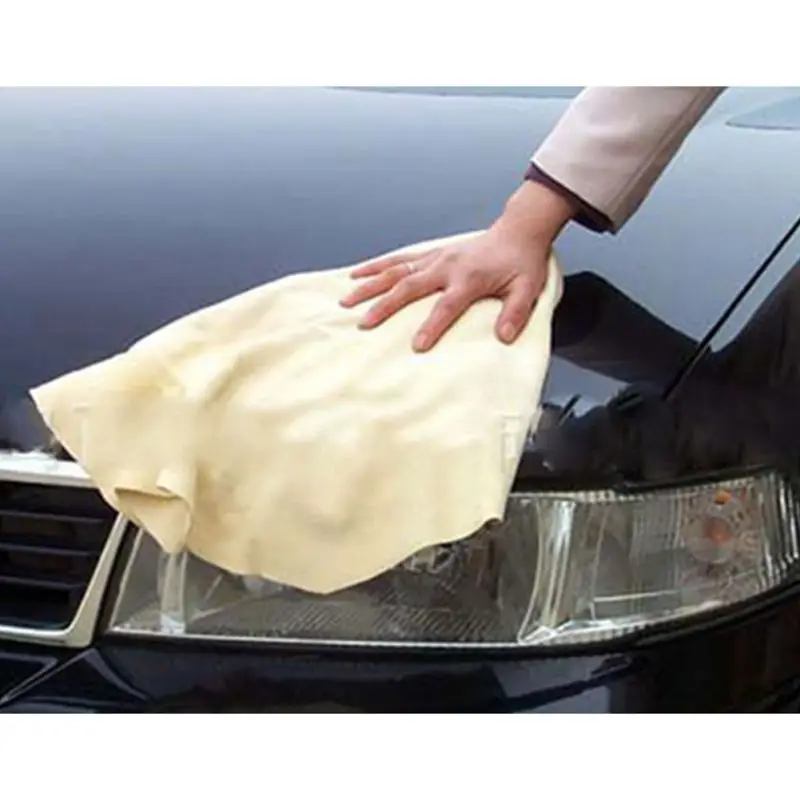 4-Pack искусственная замша ПВА автомобиля домашняя чистящая ткань полотенце мочалка губка с чехол для хранения