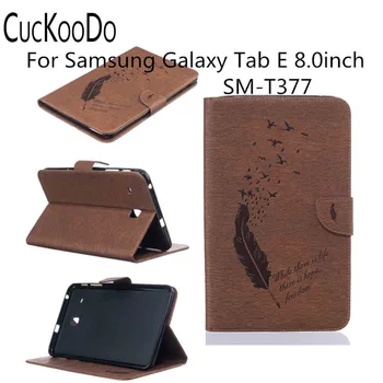 

CucKooDo Ultra Slim PU Leather Unique Wallet Soft TPU Case with Card Slots Flip Case Cover for Samsung GalaxyTab E 8.0 T377 case