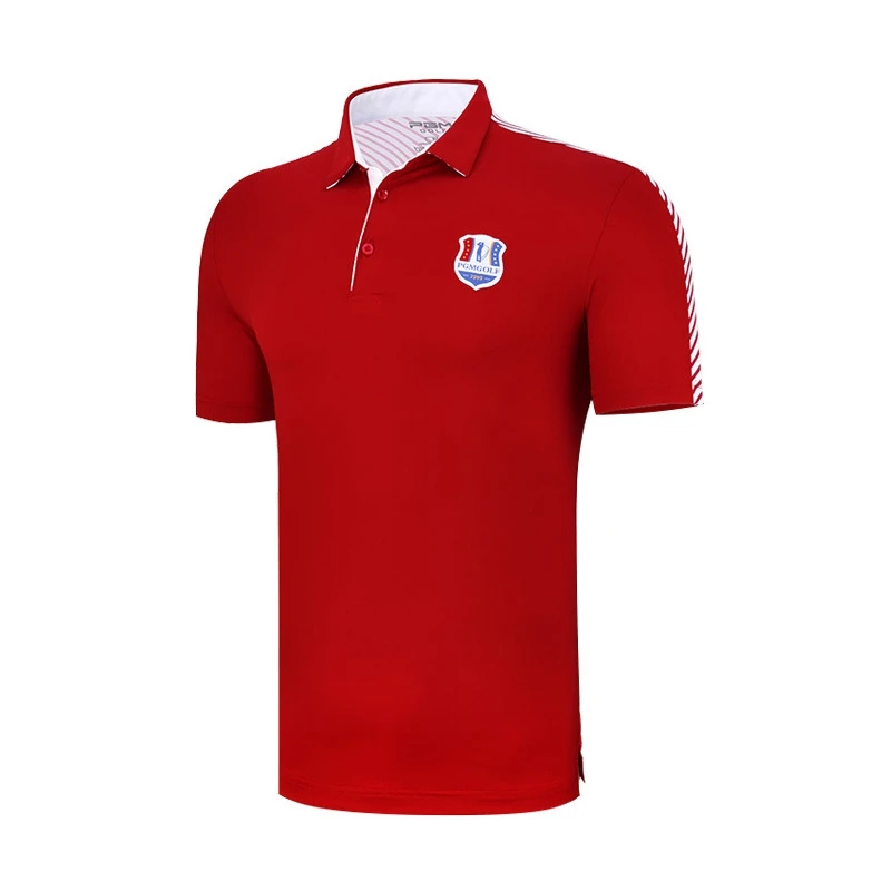 

2019 Short Sleeve Golf Shirts for Men Summer Training Golf Colthing Man Sportswear Outdoor Leisure Golf Shirts Quick-drying