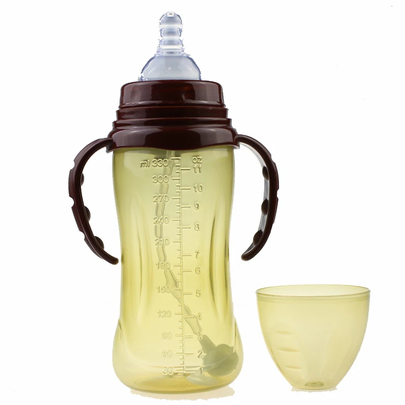 330ml Baby Feeding Bottles with Handles Infant Newborn Kids Learn