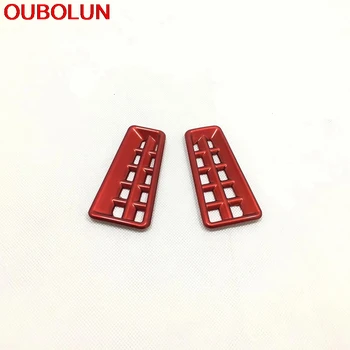 

OUBOLUN Interior For Toyota RAV4 2016 2017 2018 Small Air Conditioning Outlet Vent Cover Frame Trims Stickers Styling ABS Chrome
