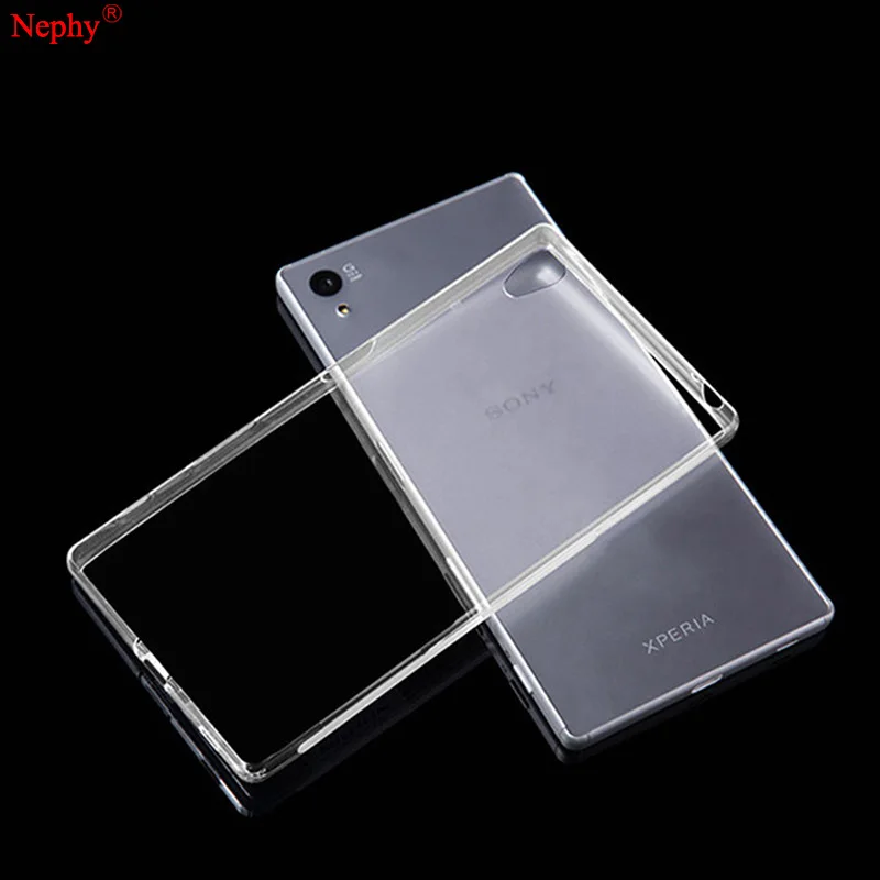 Мягкий прозрачный чехол Nephy для Sony Xperia Z2 Z3 Plus Z4 Z5 M4 Aqua M5 X XA XZ XP компактный накладка