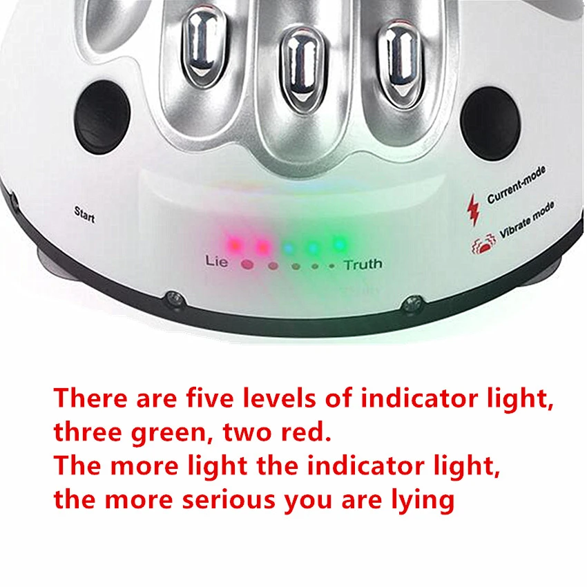 Goede Polygraaf Test Tricky Grappige Verstelbare Volwassen Waarheid of Durven Game Elektrische Schokken Lie Detector Liar Shocking Party Game Console Speelgoed