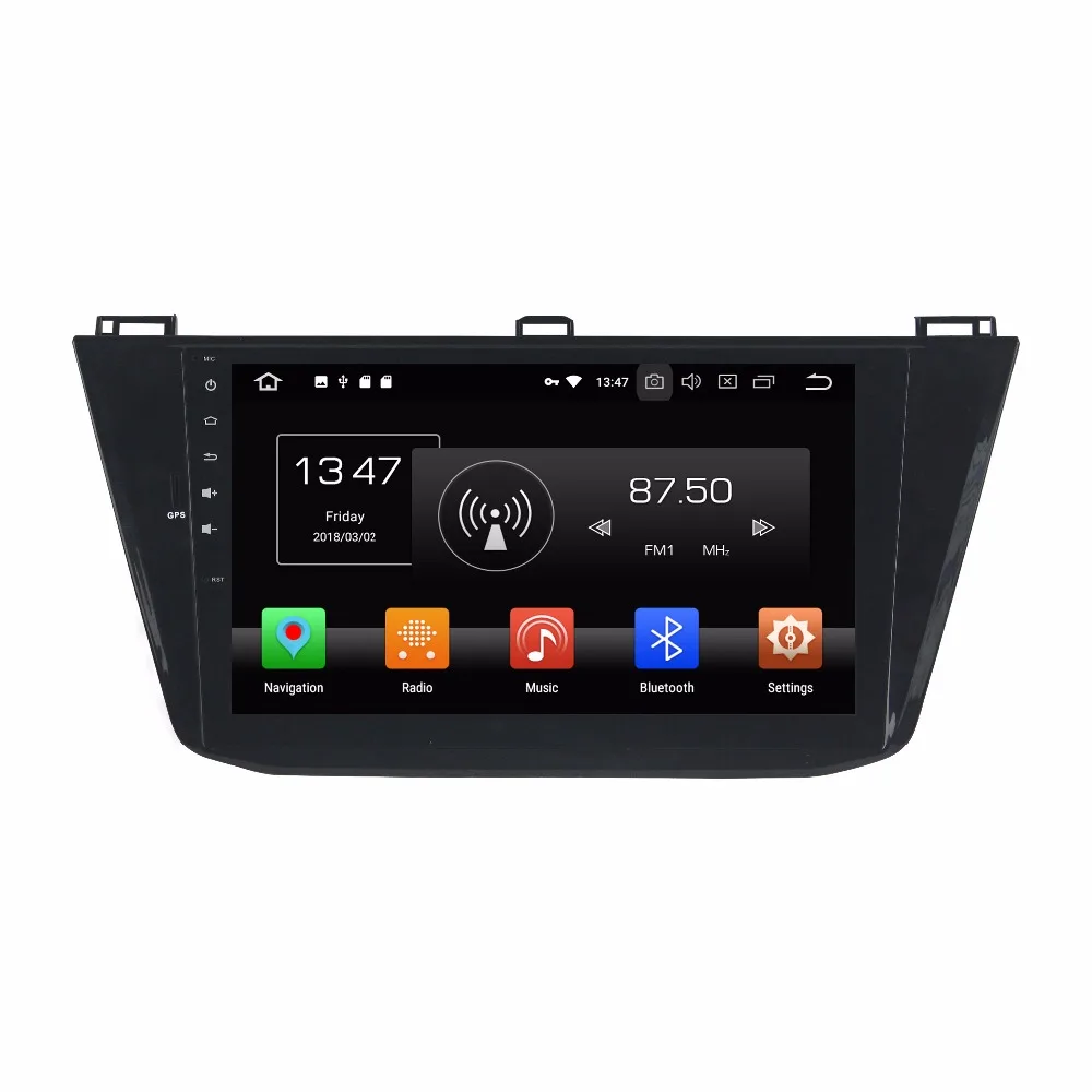 Perfect Navirider Android 8.0 radio tape recorder octa Core 4GB RAM 32GB rom with IPS screen for  Tiguan 2016 head units with GPS 0