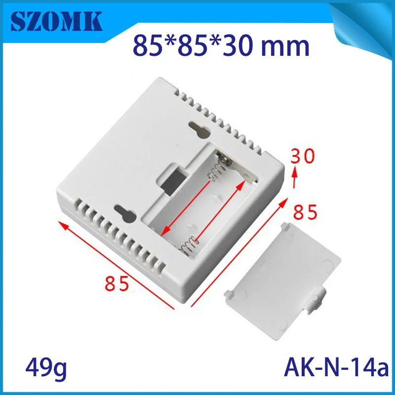 4 шт., 85*85*30 мм корпус szomk Пластиковая Электроника 2x AA держатель батареи lcd распределительная коробка настенный корпус распределительная коробка