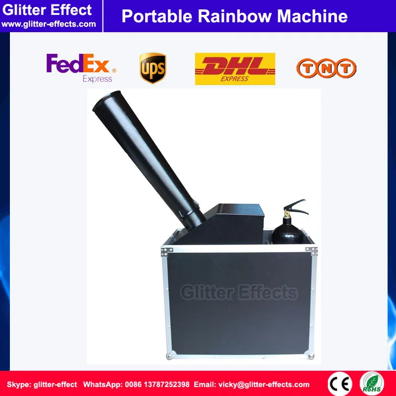 

Portable Rainbow Cofetti Machine DJ stage special effects vocal concert Celebration color paper big confetti shooting cannon