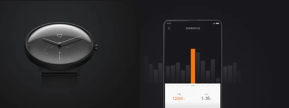 Оригинальные умные кварцевые часы Xiao mi jia, шагомер, Smartband mi Bluetooth 4,0, умные часы, автоматическая калибровка, время, mi Band