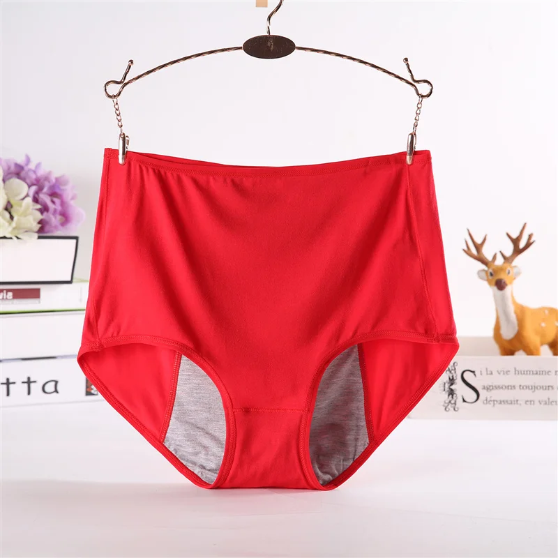menstrual period panties women leak proof physiological women briefs cotton female underwear plus size womens under wear panties (3)