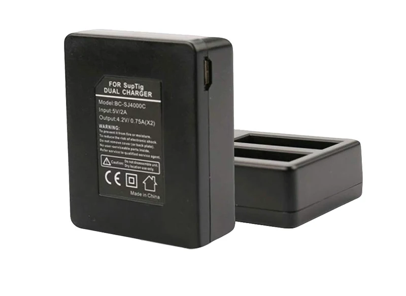 Universal Sport Camera Battery Charger Dual Charger with USB Cable for SJ4000 SJ5000 SJ6000 Sport Action Camera Accessories (4)