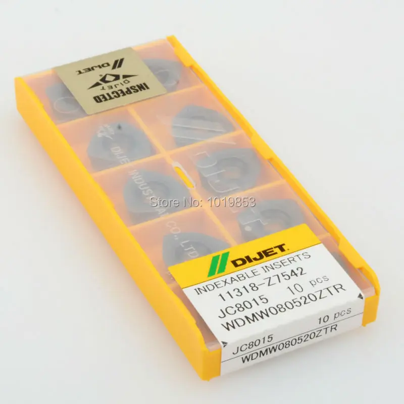 

WDMW080520ZTR  JC8015 DIJET carbide inserts for Indexable milling cutter