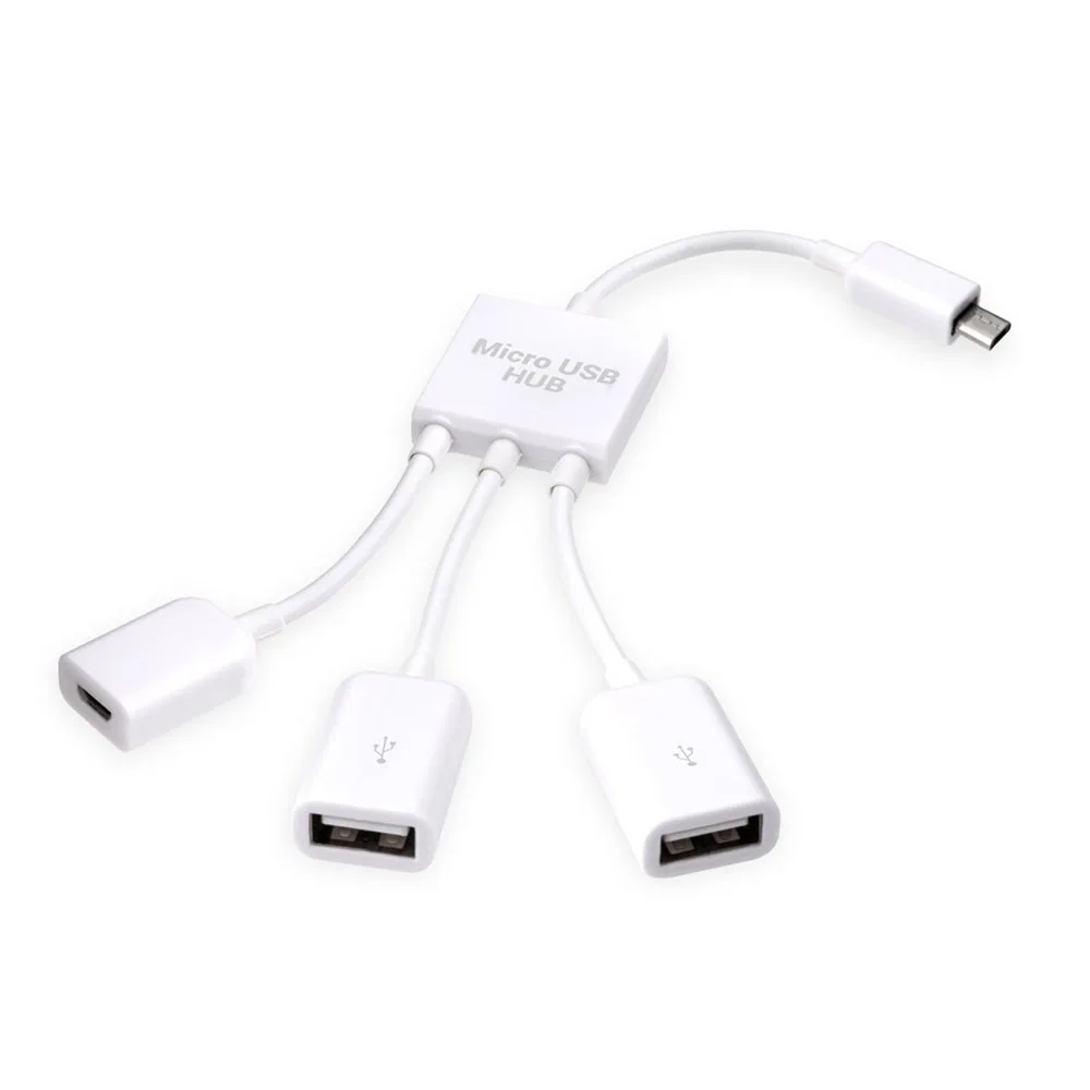 3 в 1 адаптер концентратор Micro USB OTG для смартфона/планшета сплиттер совместимый с